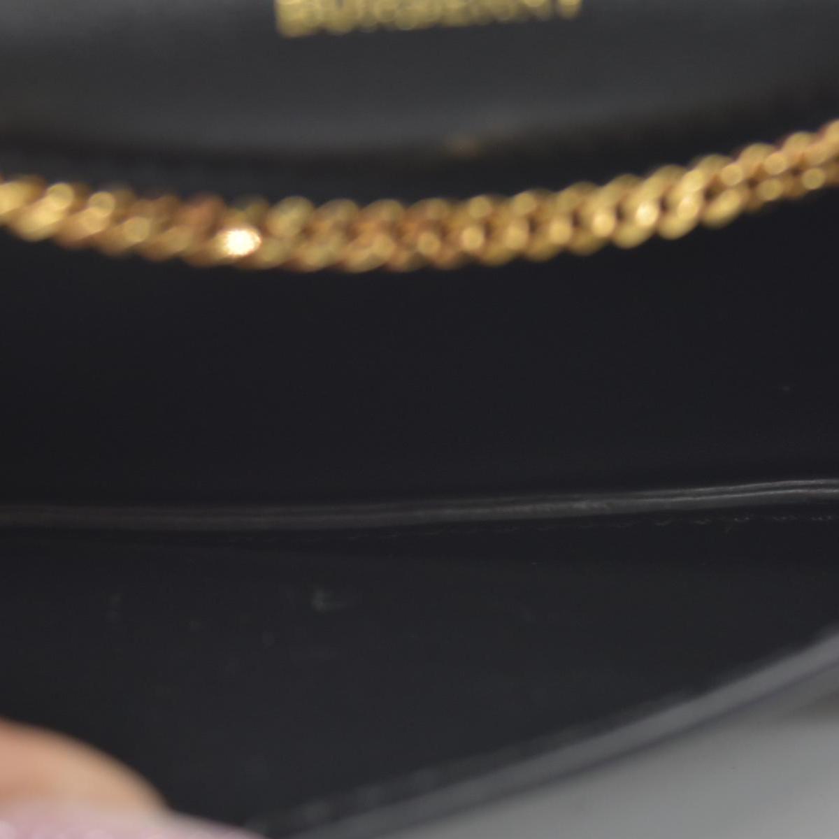 Burberry Calfskin Mini Jody Chain Card Case Black CONSIGNMENT