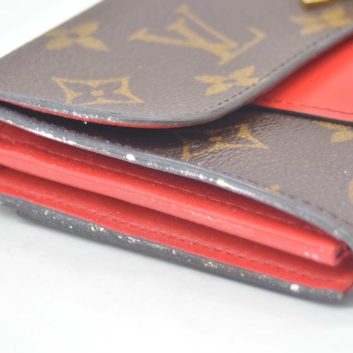 Louis Vuitton Monogram Flower Lock Long Wallet Coquelicot CA2108 CONSIGNMENT