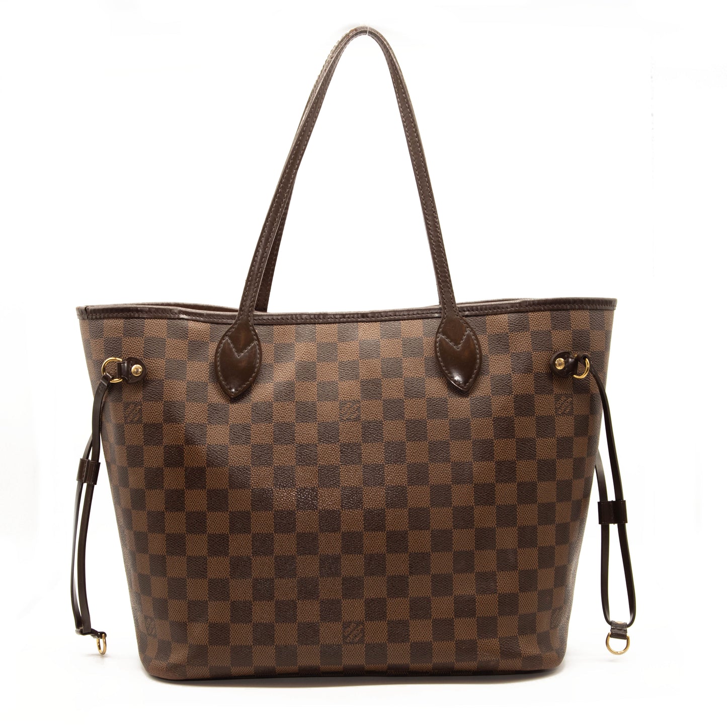 Louis Vuitton Neverfull Neo Mm Rose Ballerine Brown Damier Ebene Canvas Tote