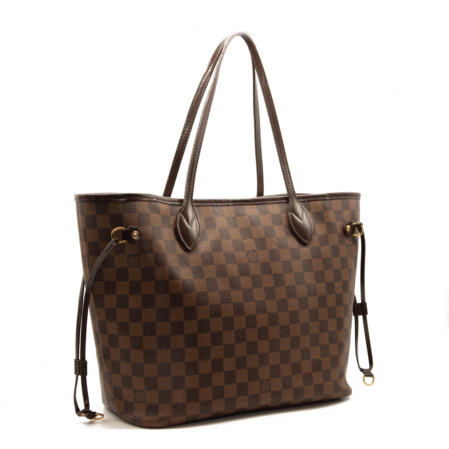 Louis Vuitton Neverfull Neo Mm Rose Ballerine Brown Damier Ebene Canvas Tote