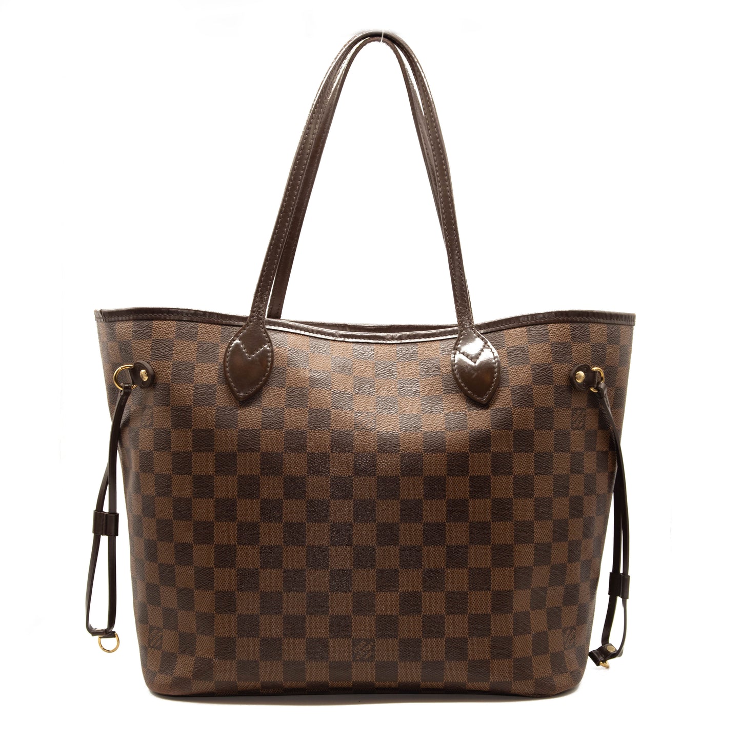 Louis Vuitton Neverfull Neo Mm Rose Ballerine Brown Damier Ebene Canvas Tote