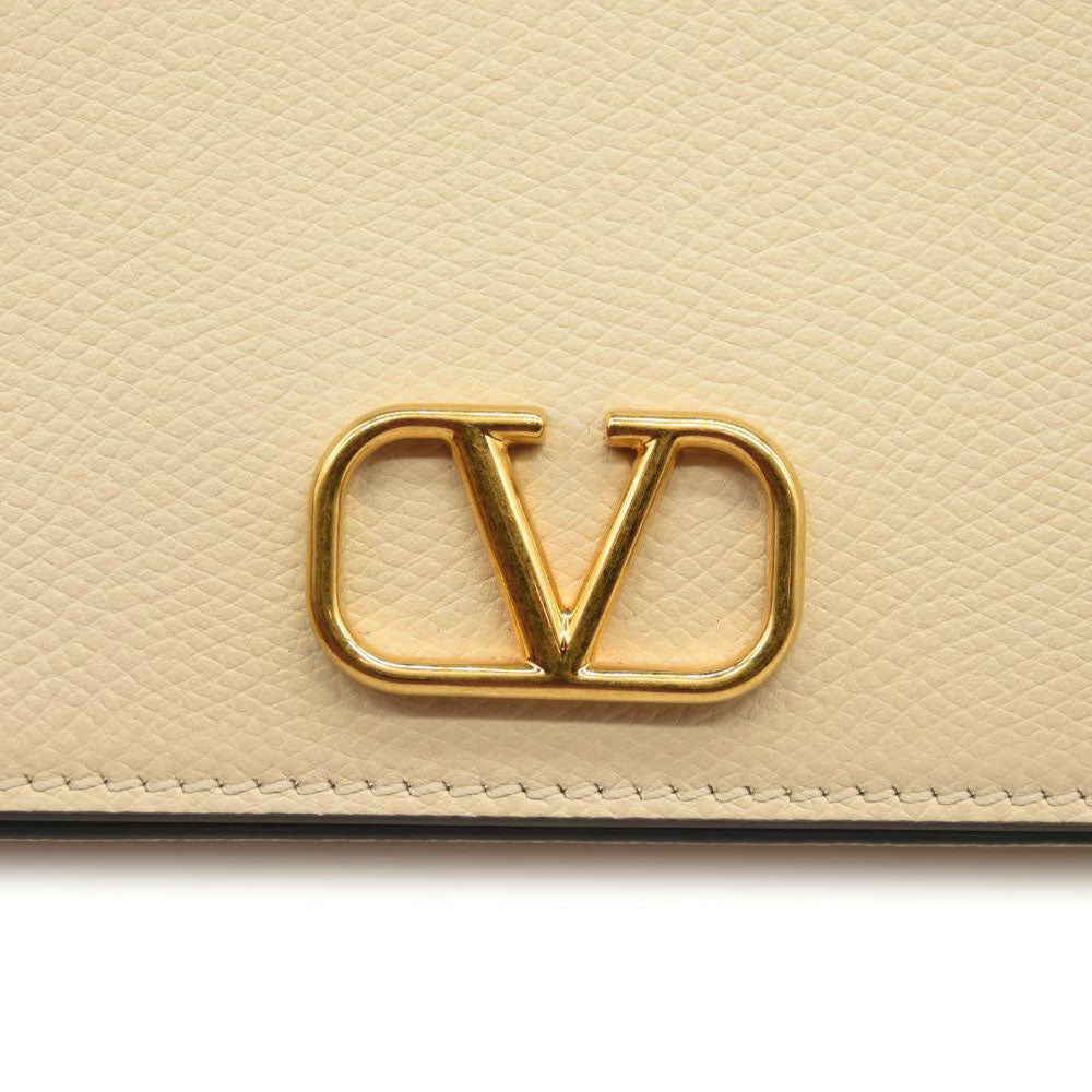 Valentino Garavani VLogo Signature Leather Wallet-On-Chain