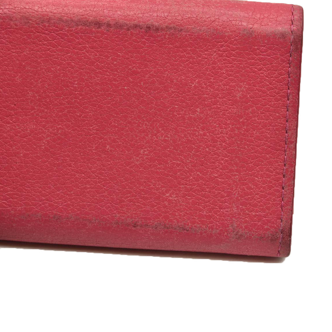 LOUIS VUITTON Calfskin Lockmini Wallet Pink