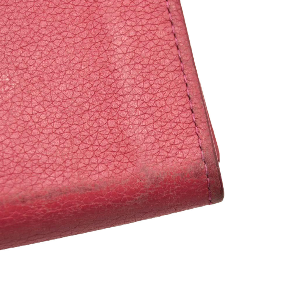 LOUIS VUITTON Calfskin Lockmini Wallet Pink