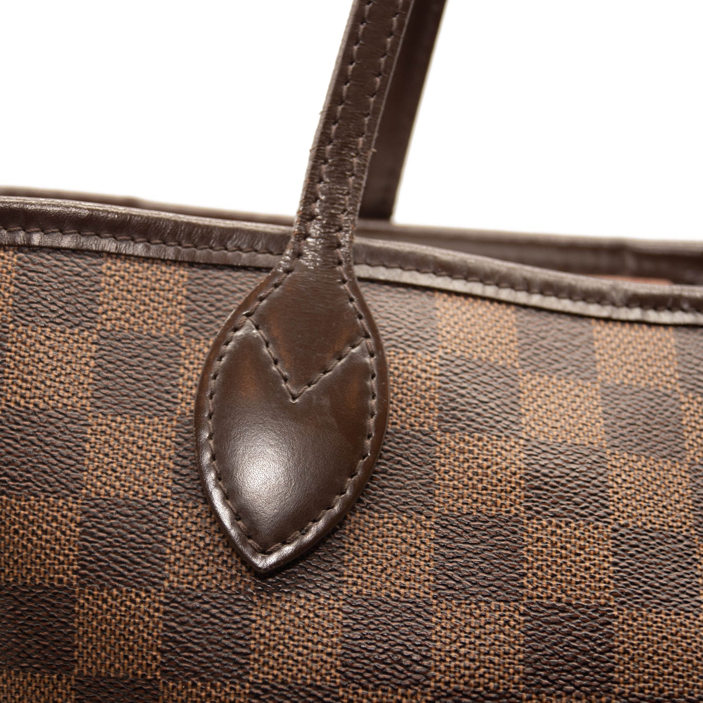 Louis Vuitton Neverfull Neo Mm Rose Ballerine Brown Damier Ebene Canvas Tote