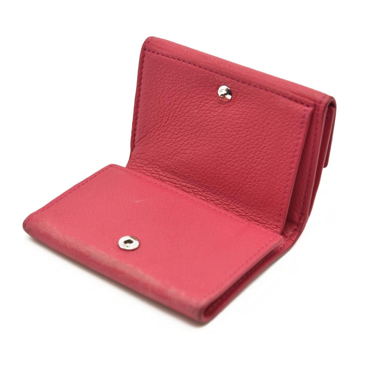 LOUIS VUITTON Calfskin Lockmini Wallet Pink