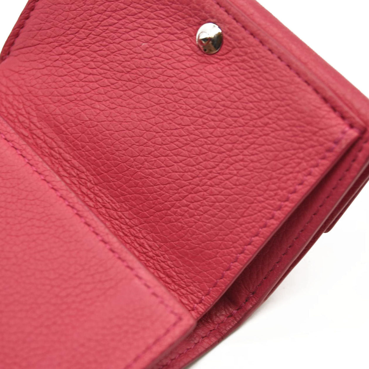 LOUIS VUITTON Calfskin Lockmini Wallet Pink