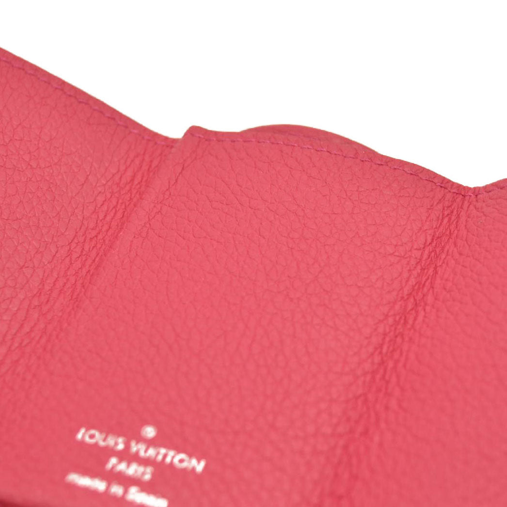 LOUIS VUITTON Calfskin Lockmini Wallet Pink