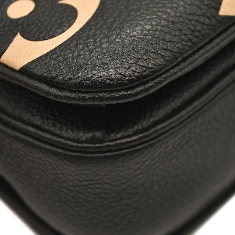 LOUIS VUITTON  Empreinte Monogram Giant Pochette Metis Black Beige