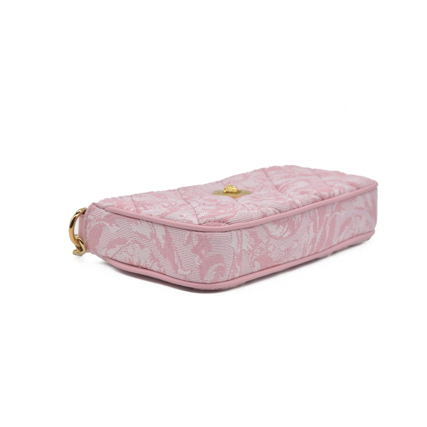 Versace Jacquard Barocco Quilted Medusa Crossbody Pink CONSIGNMENT