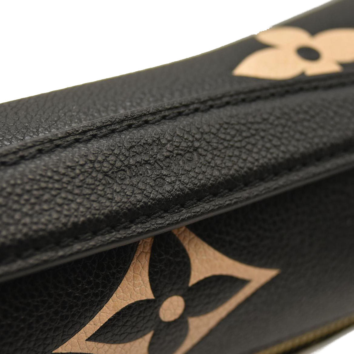 LOUIS VUITTON  Empreinte Monogram Giant Pochette Metis Black Beige