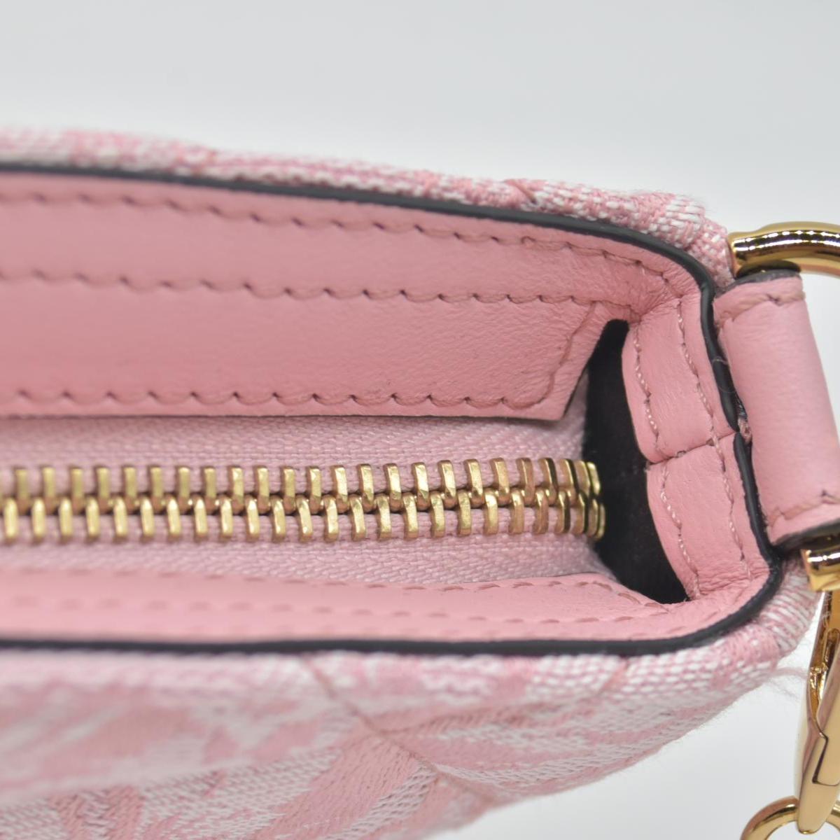Versace Jacquard Barocco Quilted Medusa Crossbody Pink CONSIGNMENT