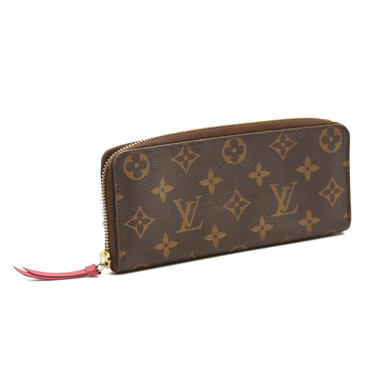 LOUIS VUITTON Monogram Clemence Wallet Hot Pink