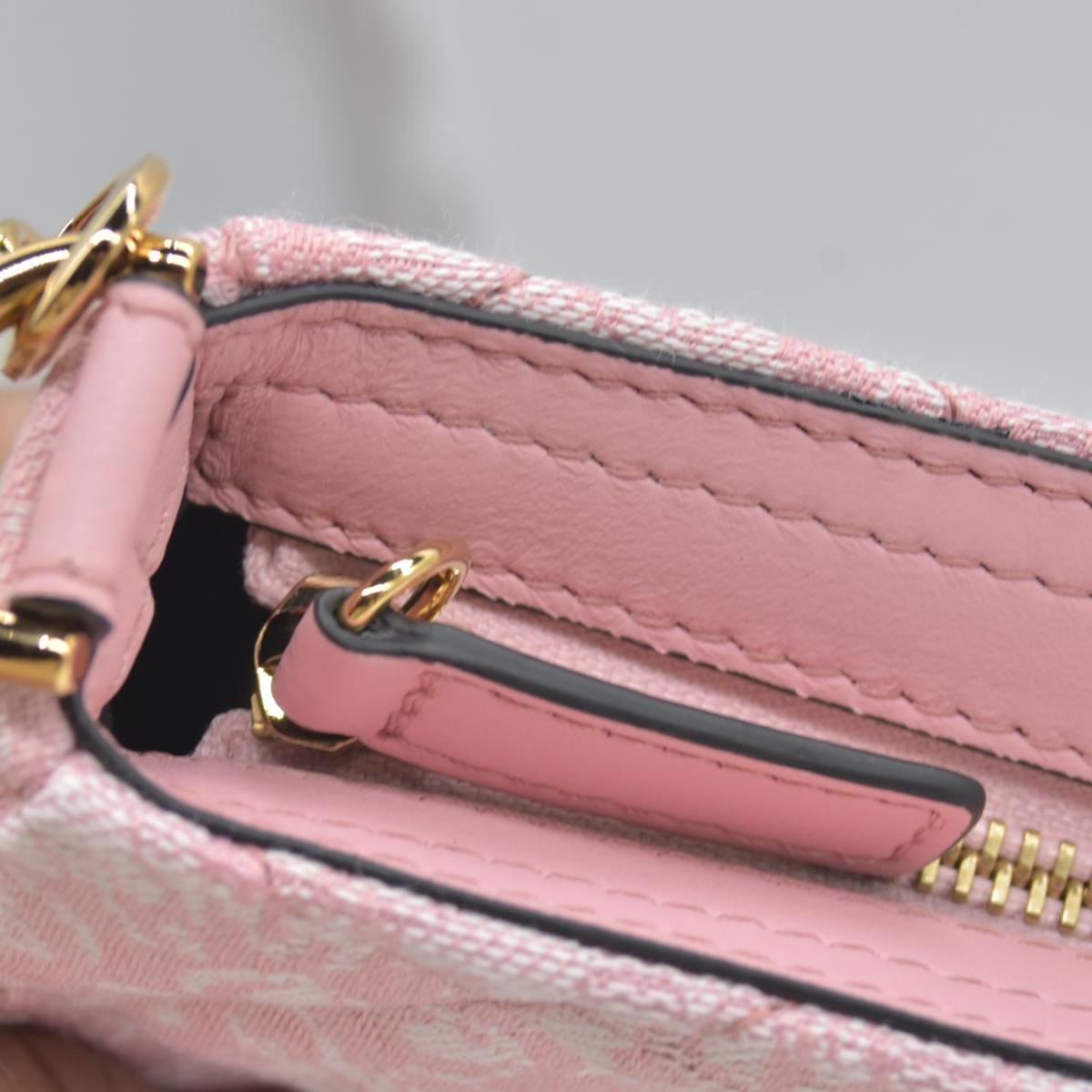 Versace Jacquard Barocco Quilted Medusa Crossbody Pink CONSIGNMENT