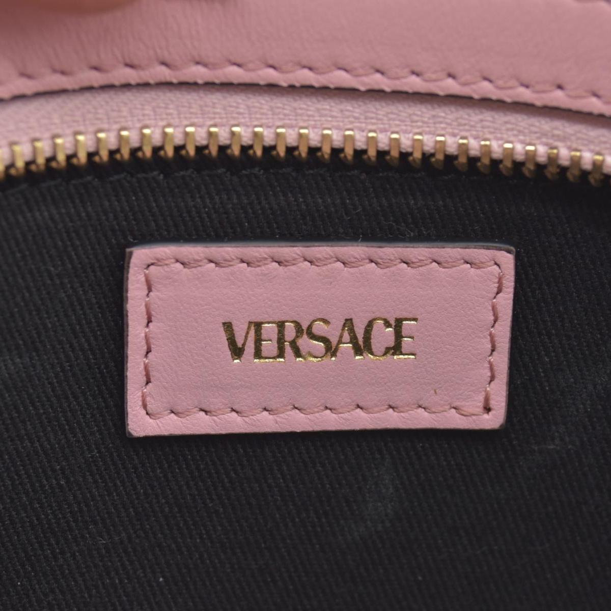 Versace Jacquard Barocco Quilted Medusa Crossbody Pink CONSIGNMENT