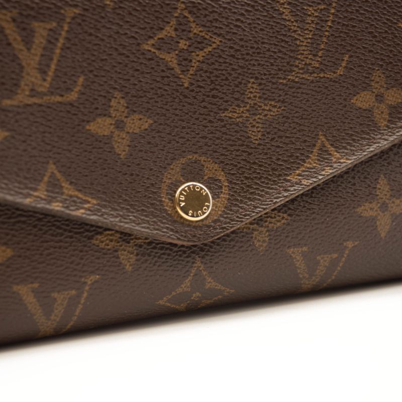 Louis Vuitton Monogram Sarah Wallet NM Brown