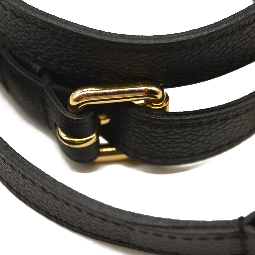 LOUIS VUITTON  Empreinte Monogram Giant Pochette Metis Black Beige