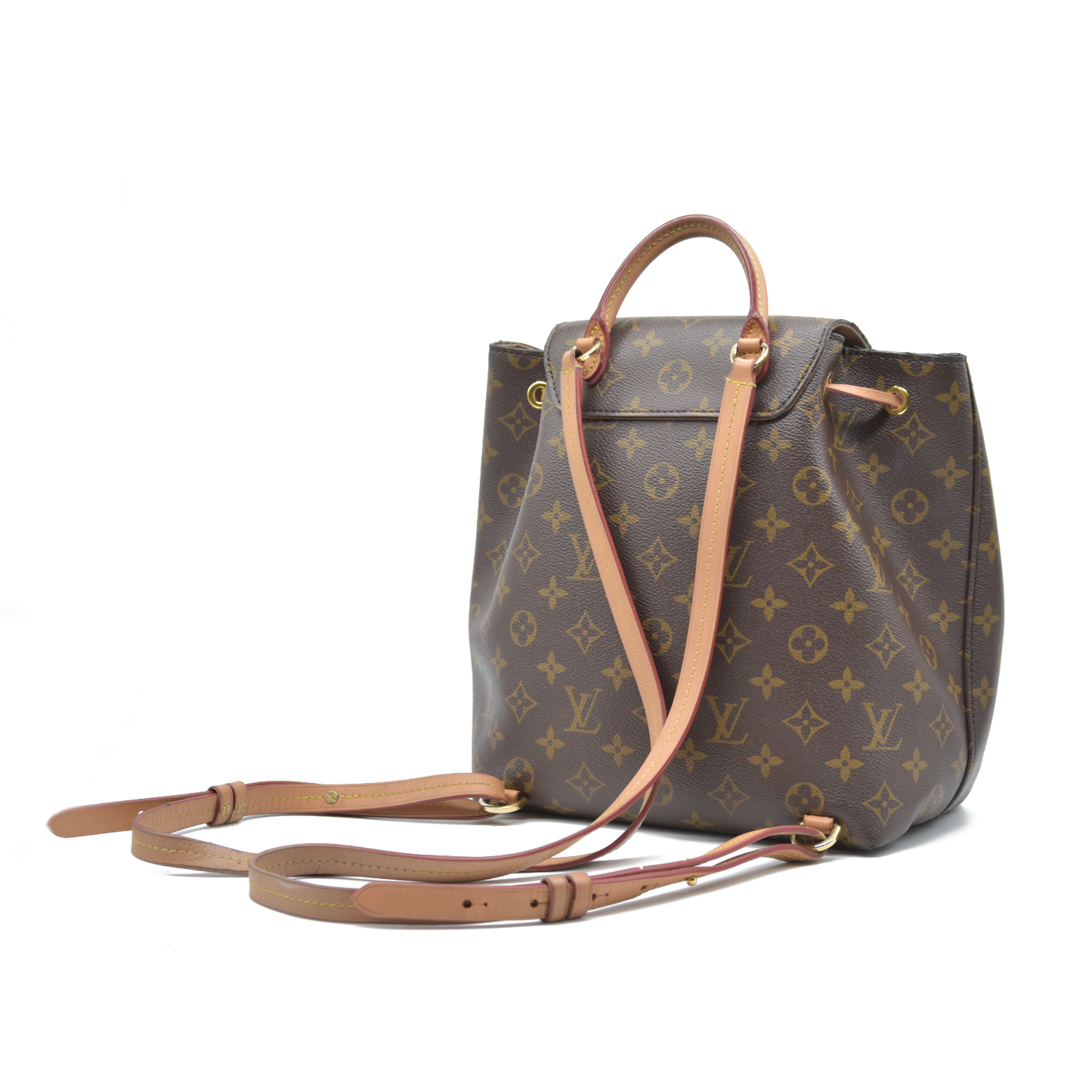 CONSIGNMENT $2710 Louis Vuitton Monogram Montsouris PM Backpack 2021 RFID