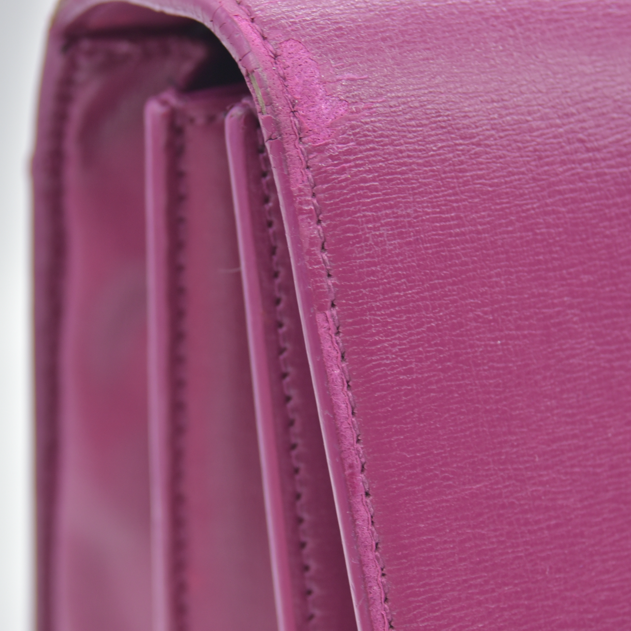 $2800 Saint Laurent Calfskin Medium Monogram Sunset Purple