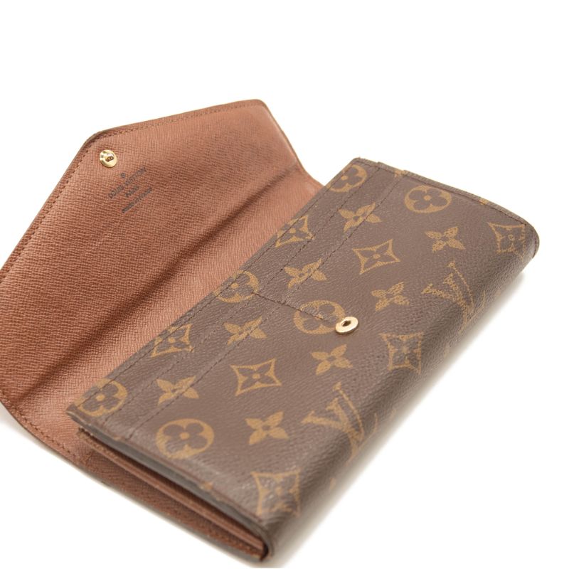 Louis Vuitton Monogram Sarah Wallet NM Brown