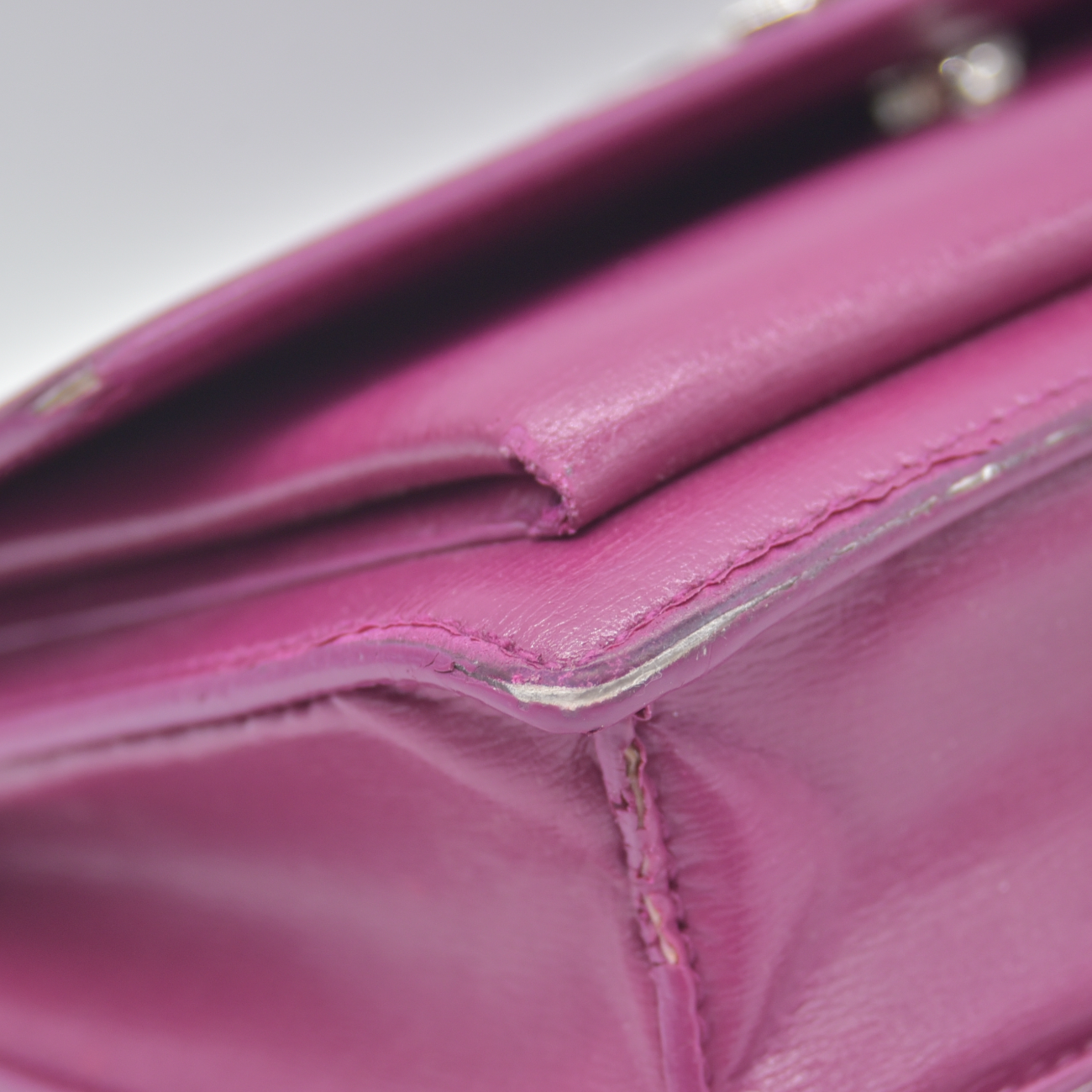 $2800 Saint Laurent Calfskin Medium Monogram Sunset Purple