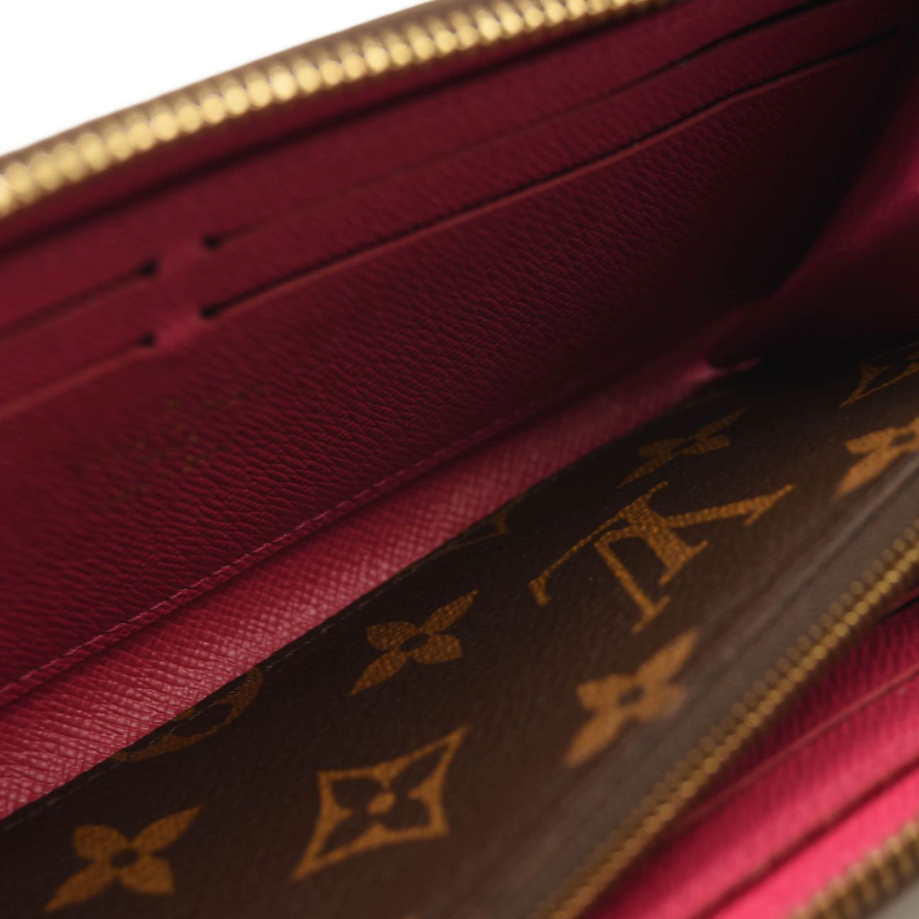 LOUIS VUITTON Monogram Clemence Wallet Hot Pink