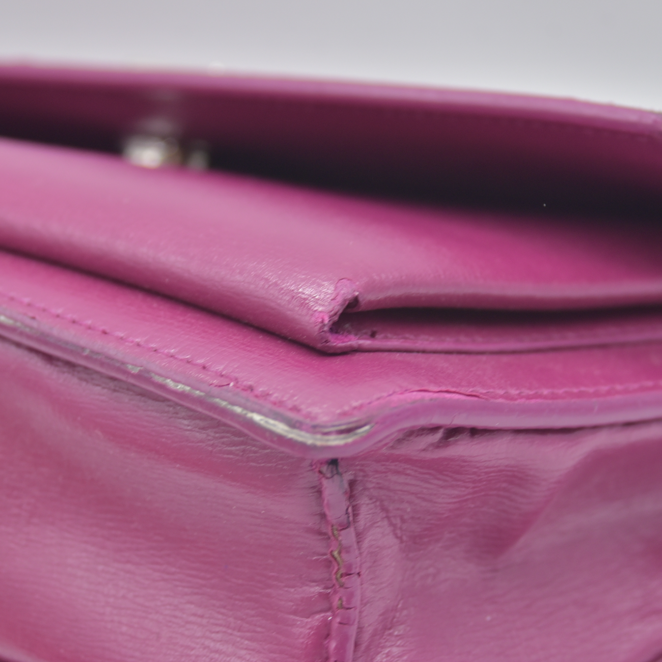 $2800 Saint Laurent Calfskin Medium Monogram Sunset Purple