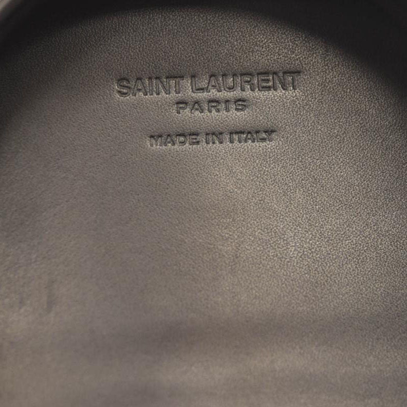 SAINT LAURENT Calfskin Monogram Baby Kaia Crossbody Bag Black