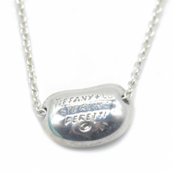 $345 Tiffany & Co. Elsa Peretti Bean Design Pendant in Sterling Silver, 9 mm