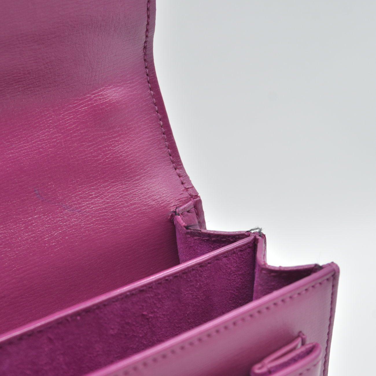 $2800 Saint Laurent Calfskin Medium Monogram Sunset Purple