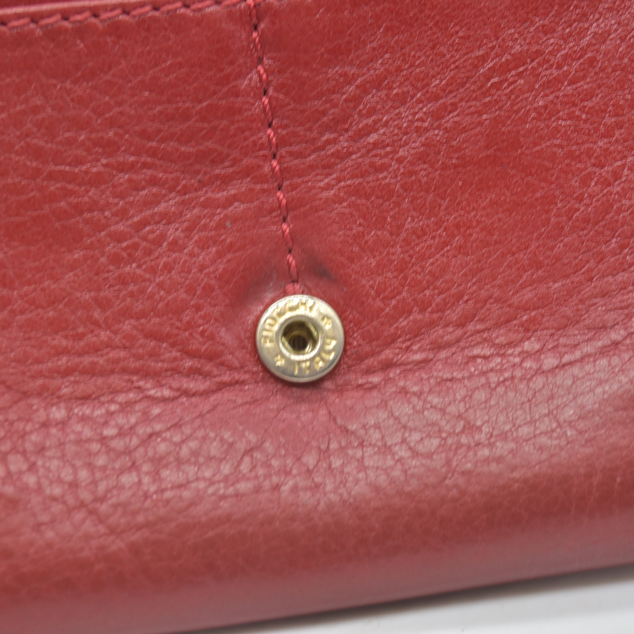 $498 2015 Chloe Lily Leather Long Bifold Wallet Purse Red