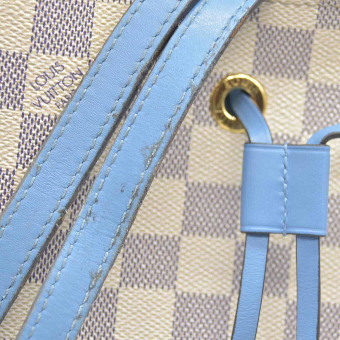 $2030 CONSIGNMENT Louis Vuitton  Damier Azur Neonoe MM Bleuet
