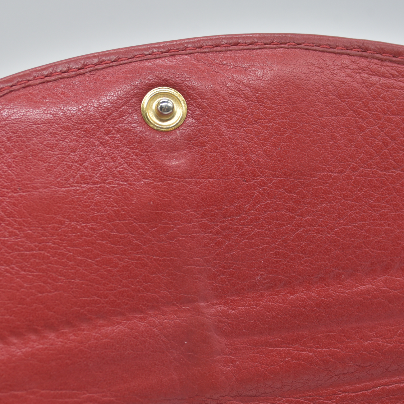 $498 2015 Chloe Lily Leather Long Bifold Wallet Purse Red