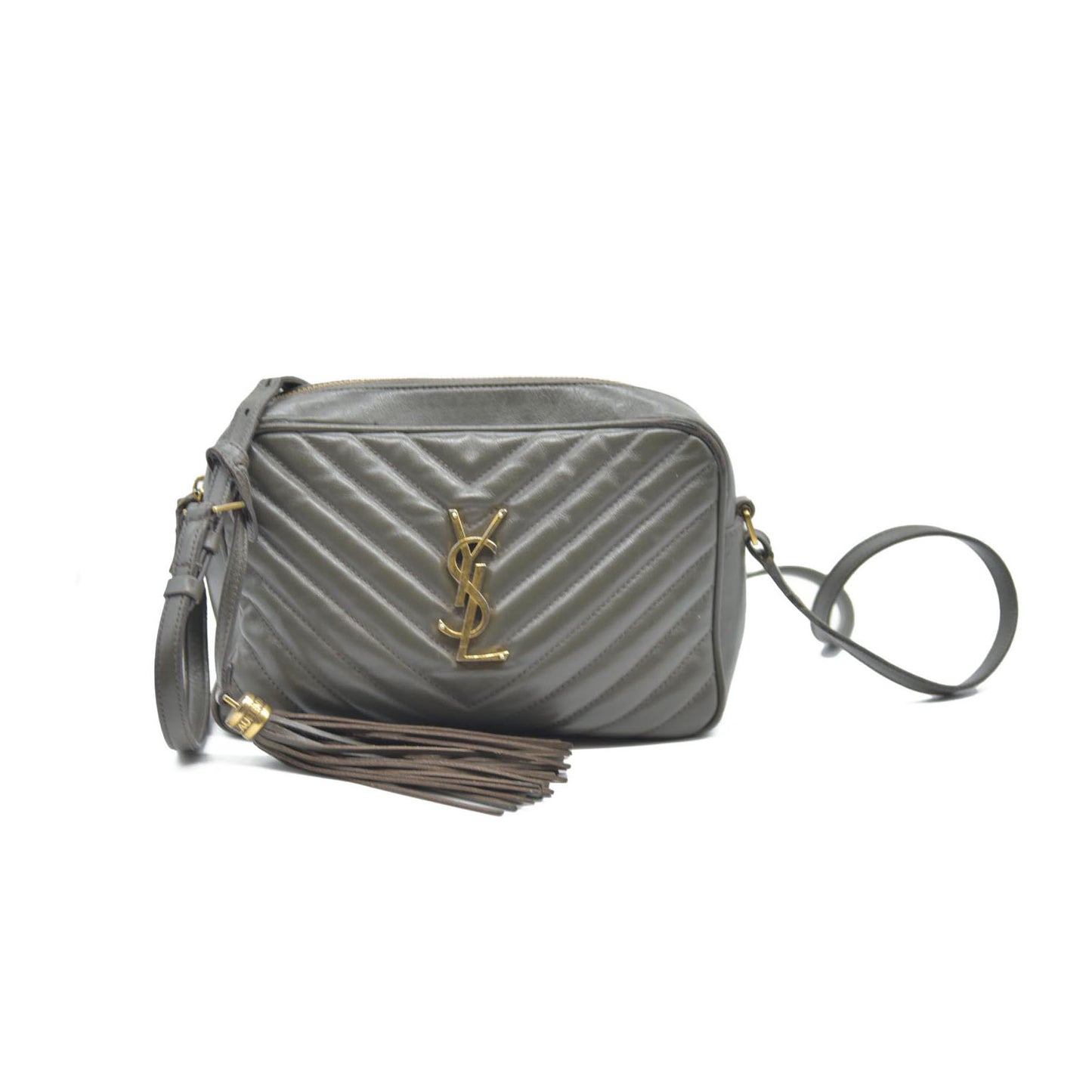 $1690 Saint Laurent Chevron Lou Camera