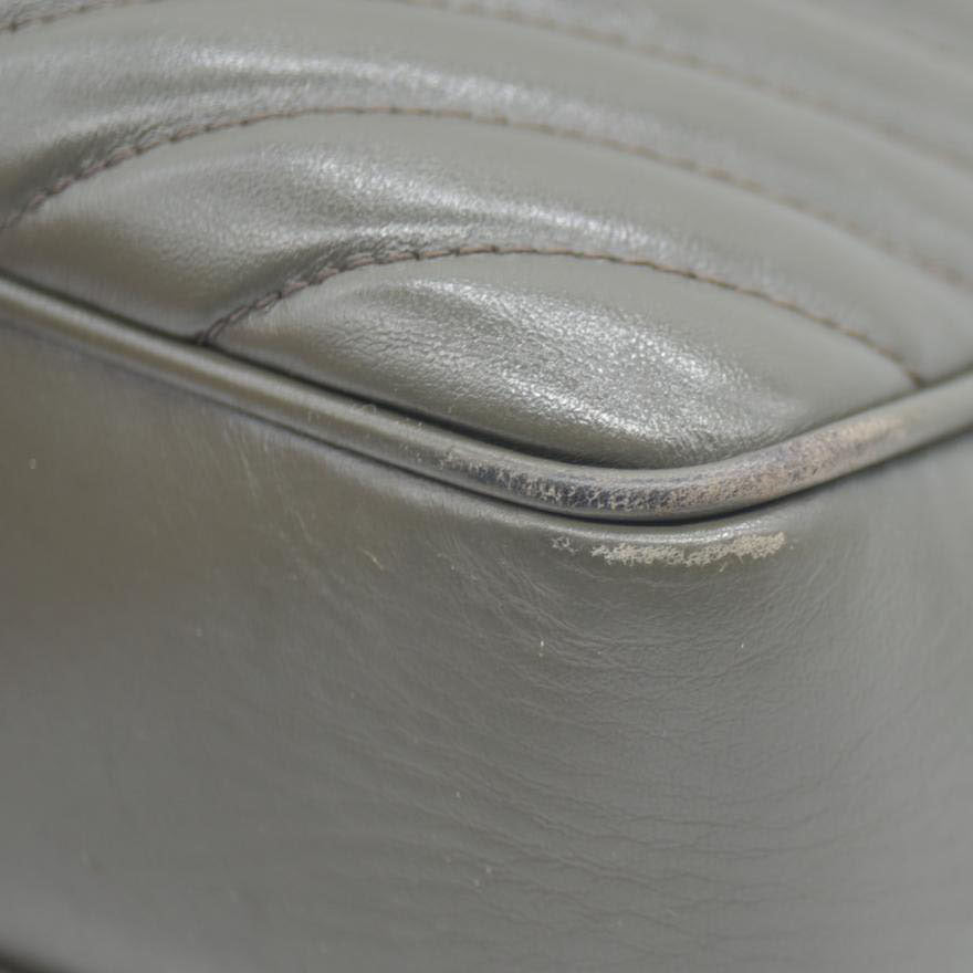 $1690 Saint Laurent Chevron Lou Camera