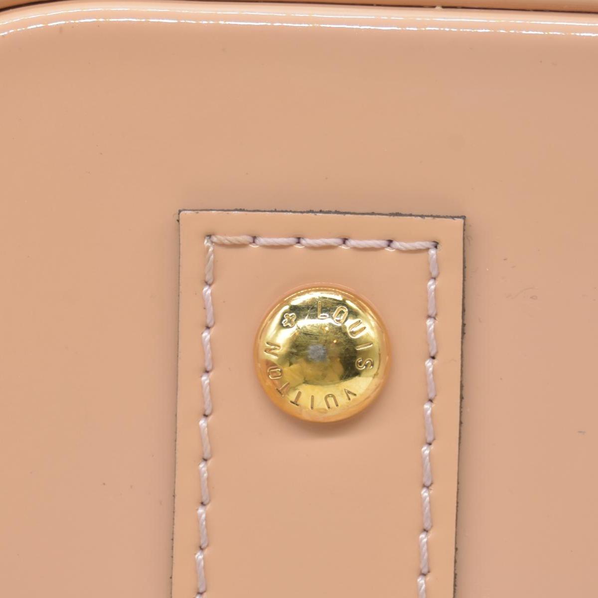 $2230 Louis Vuitton Vernis Alma BB Rose Angelique CONSIGNMENT FL0156