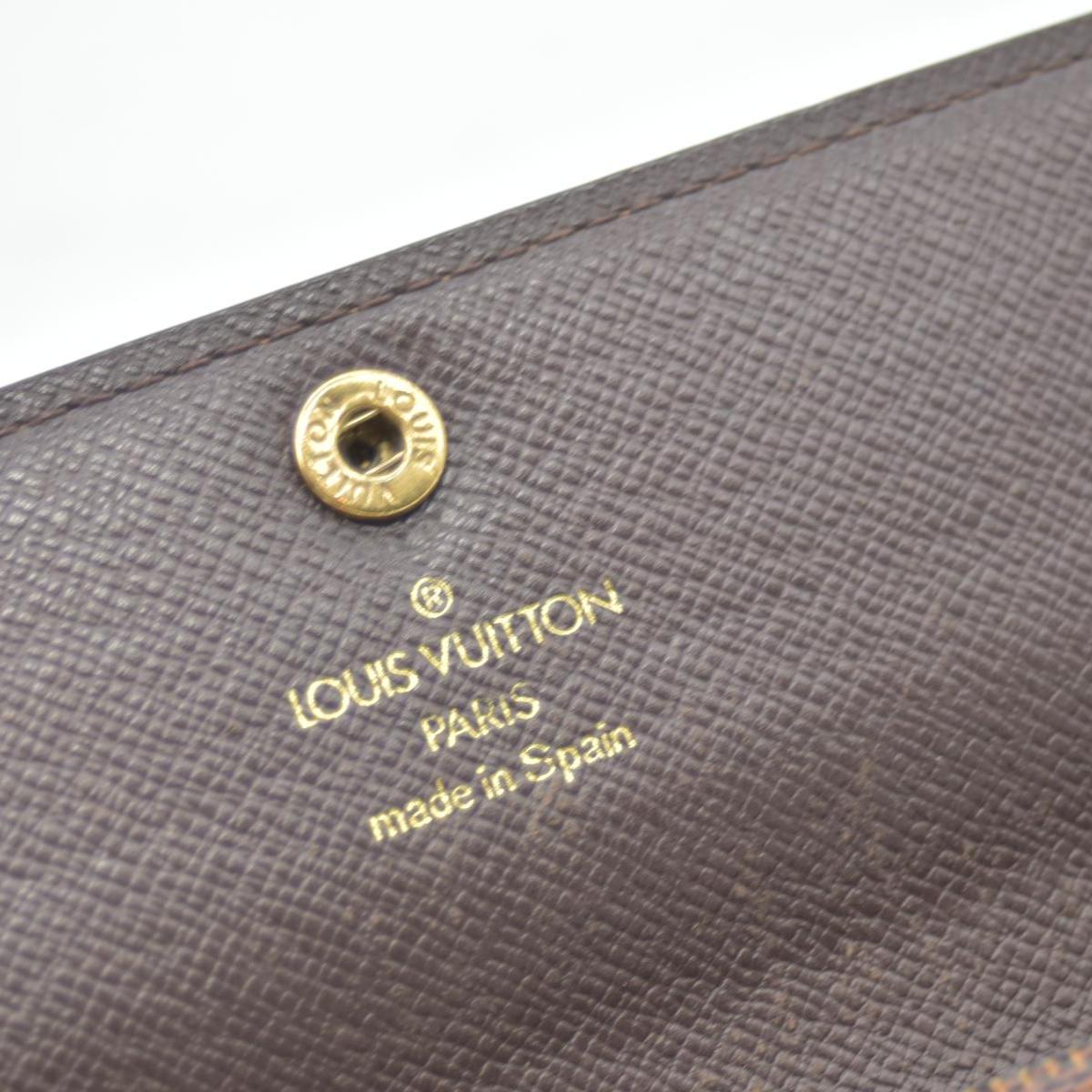 $775 Louis Vuitton Damier Ebene Sarah Wallet CONSIGNMENT CA0942