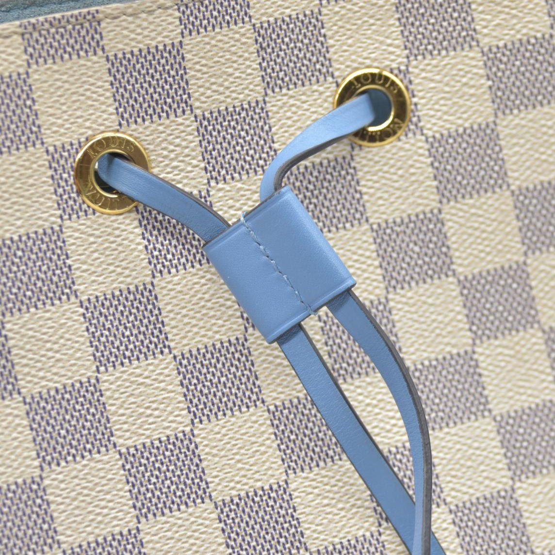 $2030 CONSIGNMENT Louis Vuitton  Damier Azur Neonoe MM Bleuet