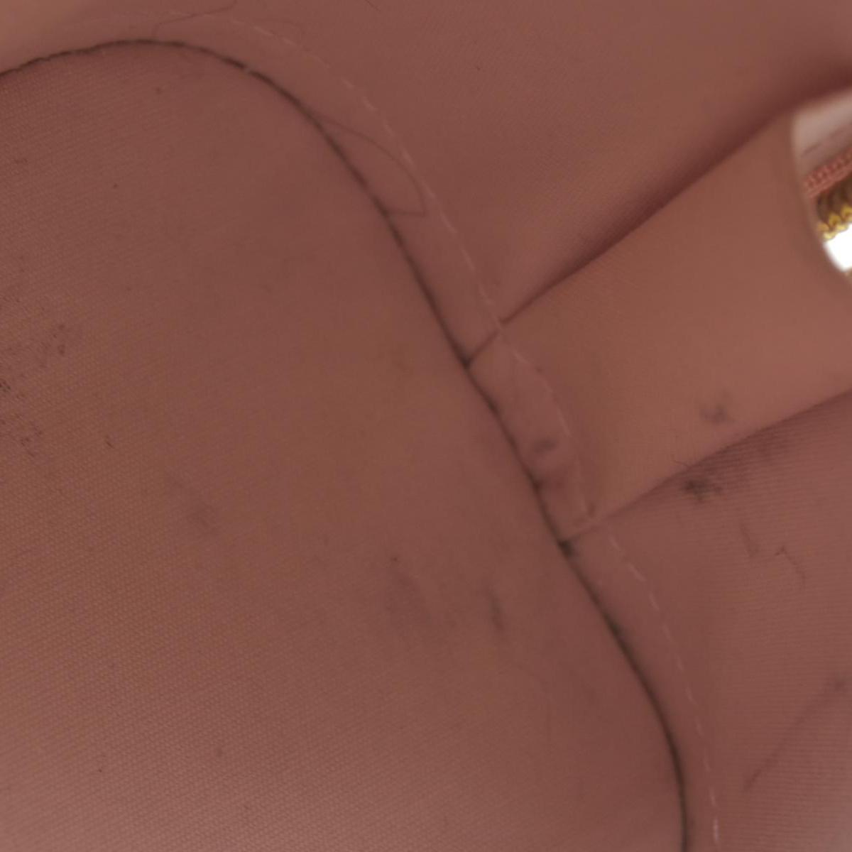 $2230 Louis Vuitton Vernis Alma BB Rose Angelique CONSIGNMENT FL0156