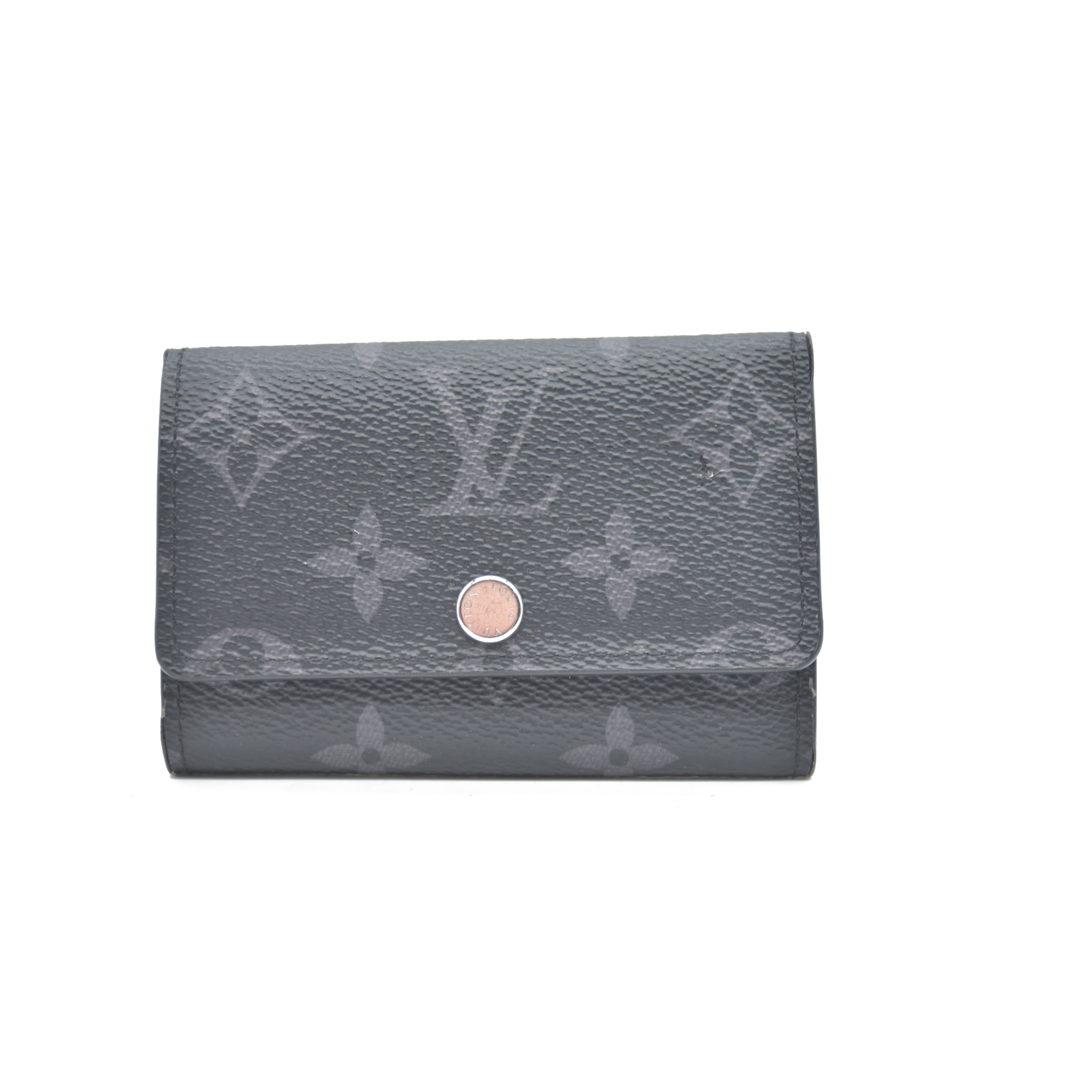 Louis Vuitton Monogram Eclipse Multicles 6 Ring Key Case Black RFID