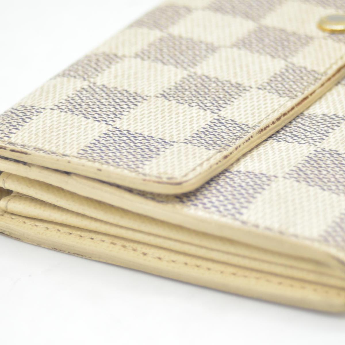 $775 2013 Louis Vuitton Damier Azur Sarah Wallet CONSIGNMENT MI4037
