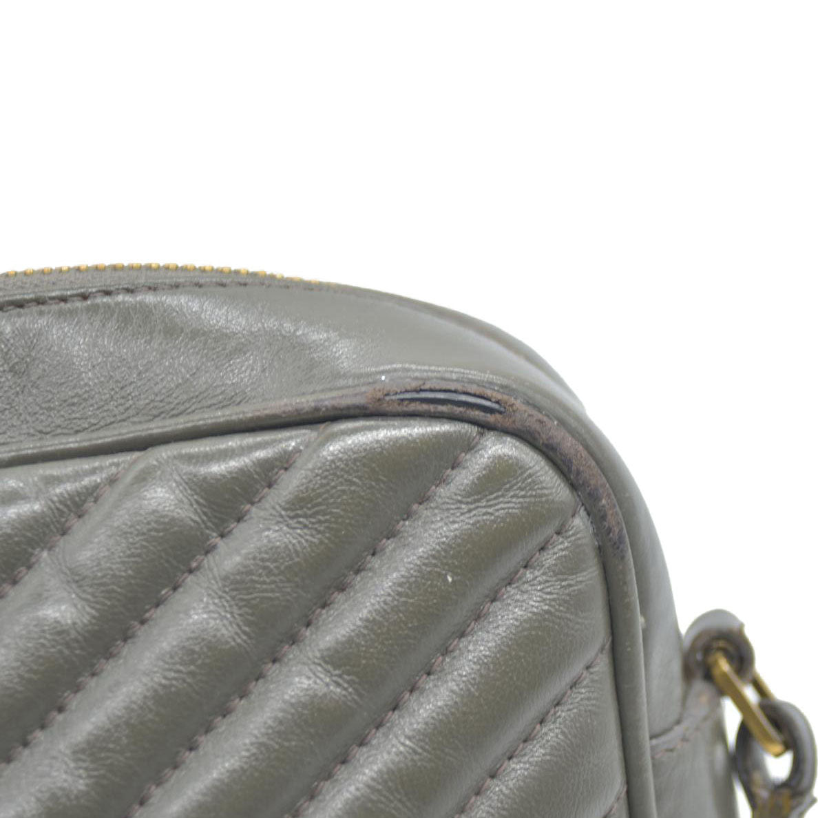 $1690 Saint Laurent Chevron Lou Camera