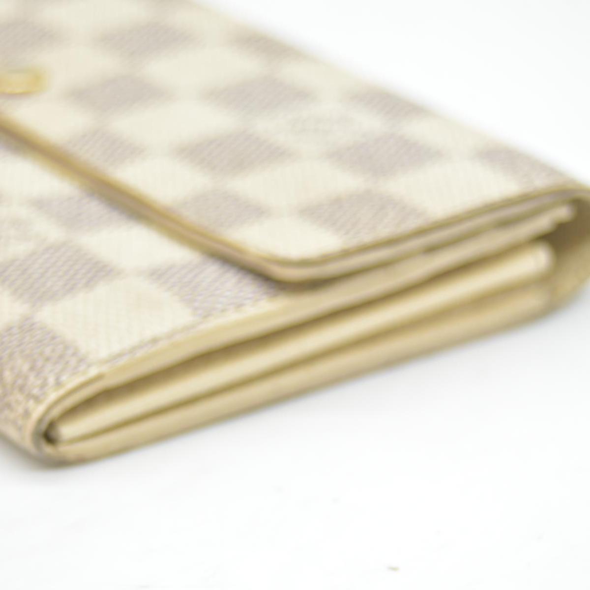 $775 2013 Louis Vuitton Damier Azur Sarah Wallet CONSIGNMENT MI4037