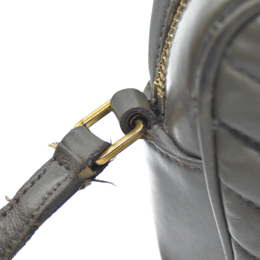 $1690 Saint Laurent Chevron Lou Camera