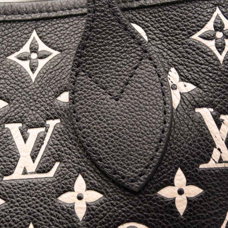 Louis Vuitton Empreinte Spring In The City Neverfull MM Black White Pink Tote