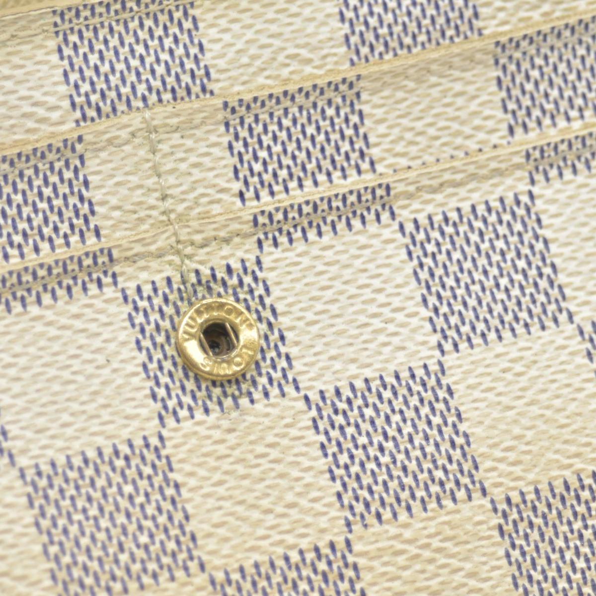 $775 2013 Louis Vuitton Damier Azur Sarah Wallet CONSIGNMENT MI4037