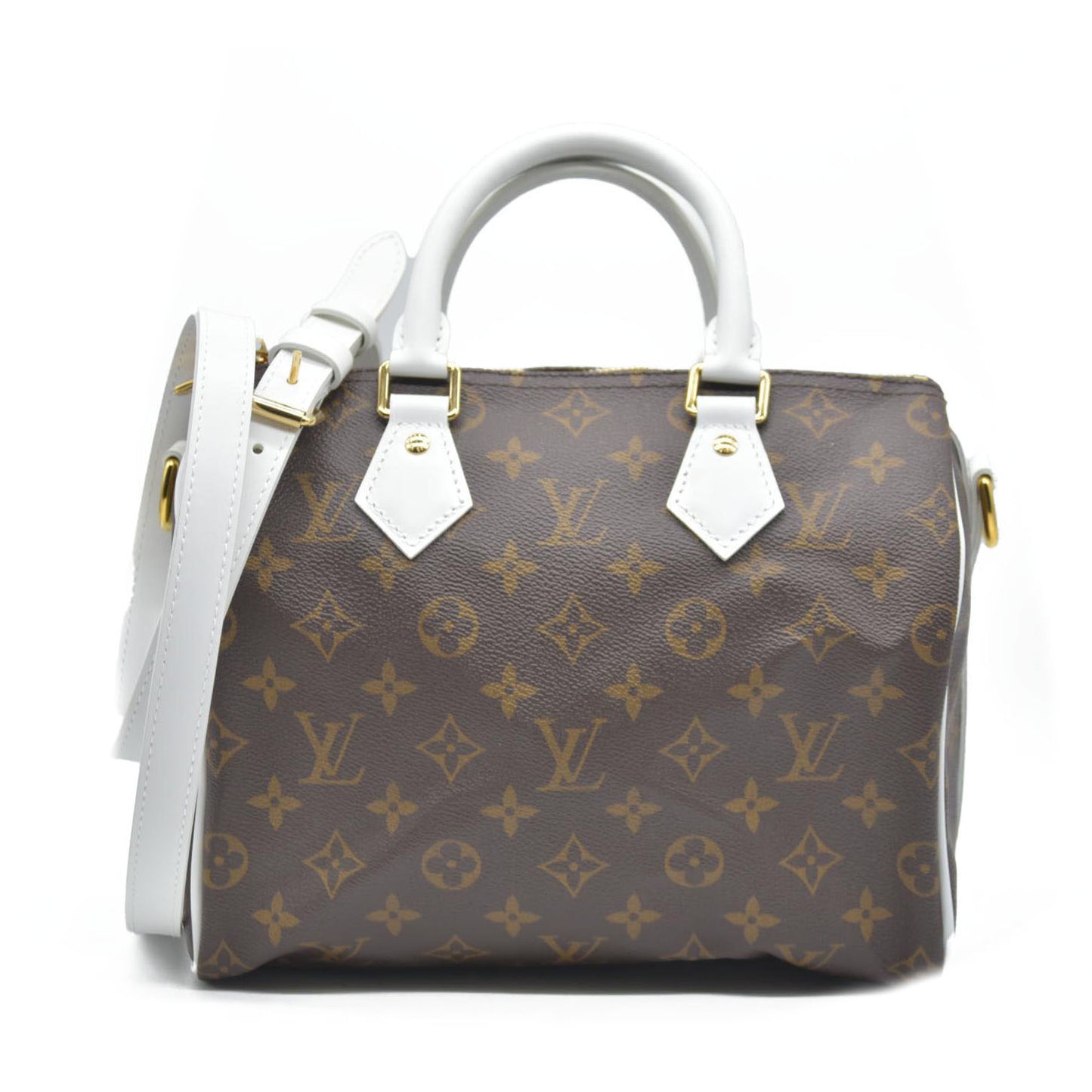 Louis Vuitton  Monogram LV Match Speedy Bandouliere 25 White