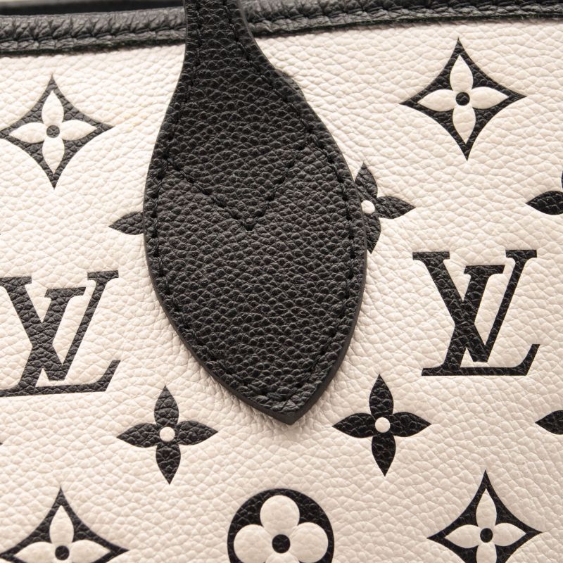 Louis Vuitton Empreinte Spring In The City Neverfull MM Black White Pink Tote