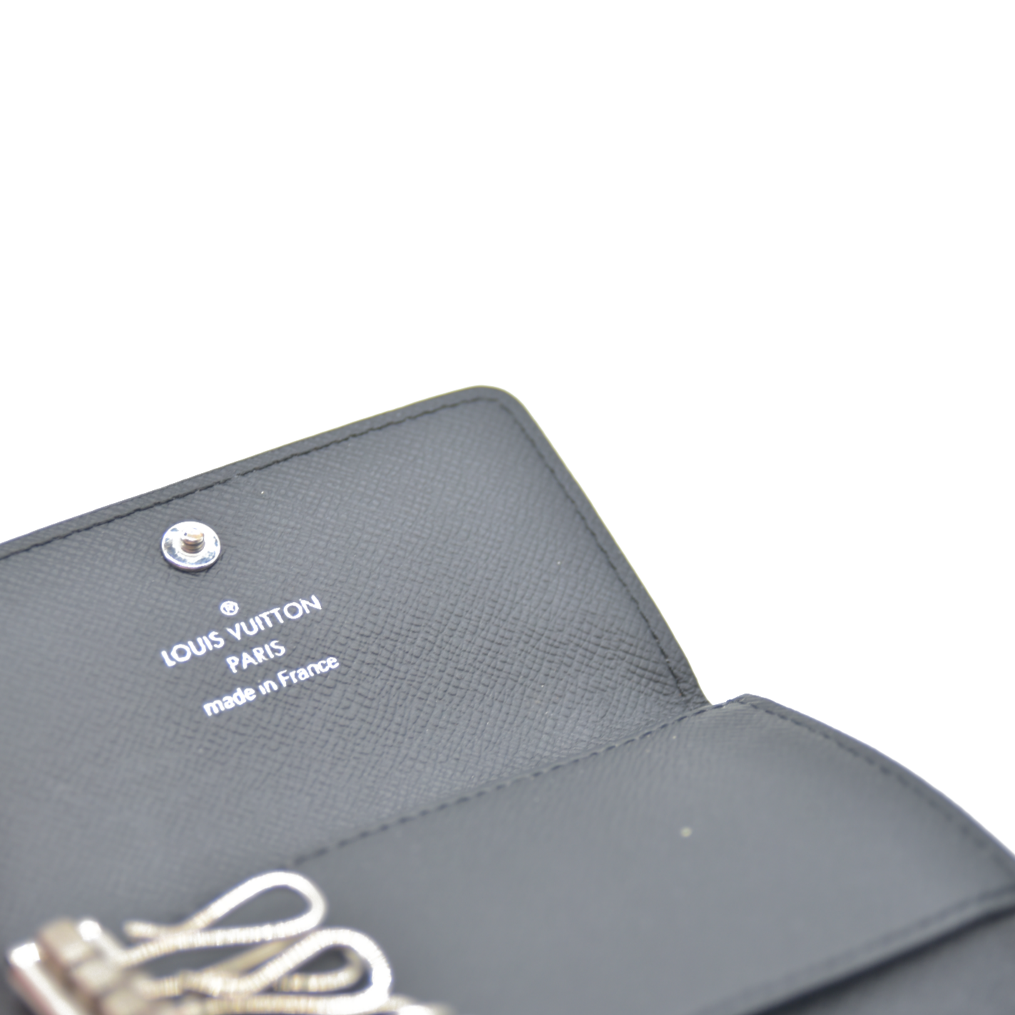 Louis Vuitton Monogram Eclipse Multicles 6 Ring Key Case Black RFID