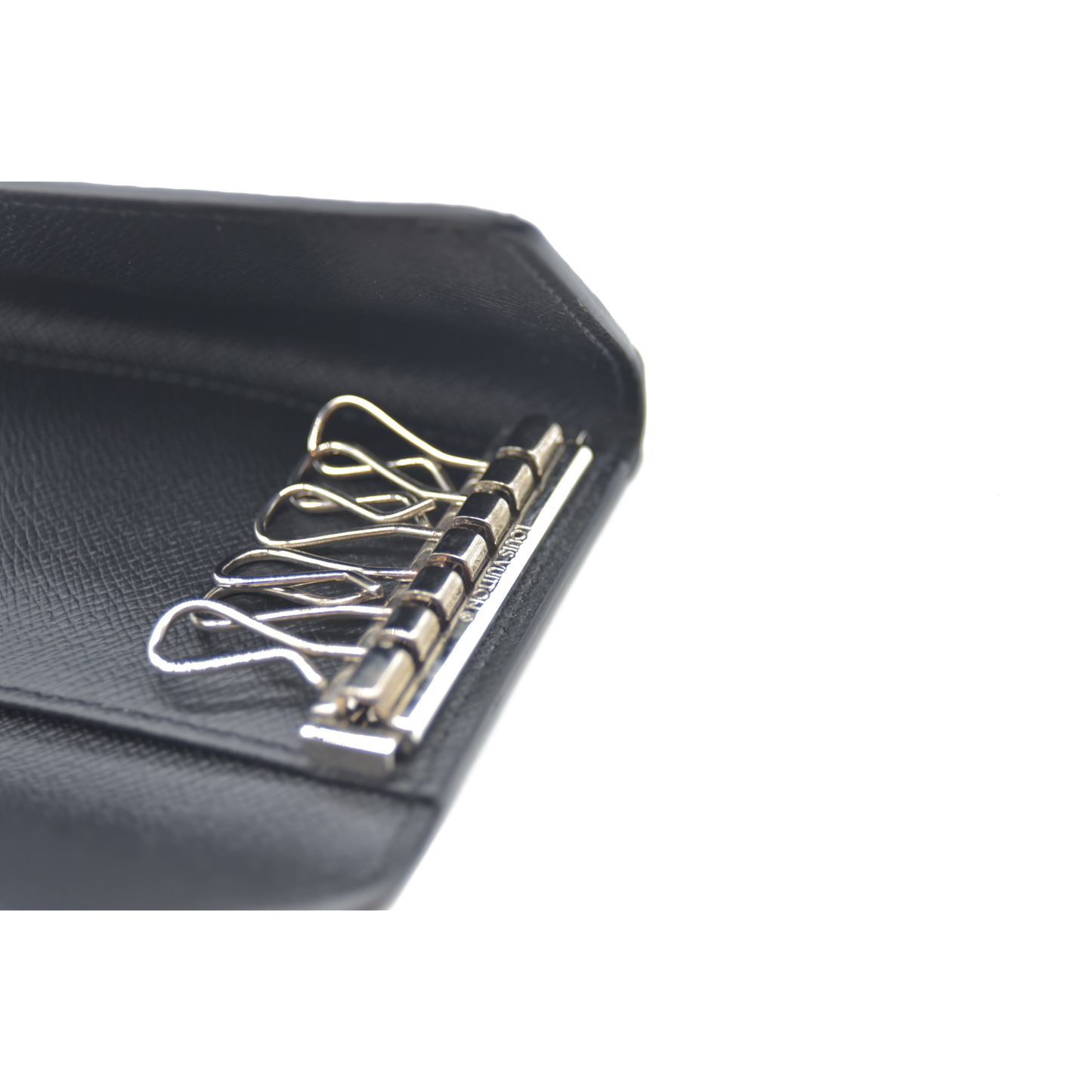 Louis Vuitton Monogram Eclipse Multicles 6 Ring Key Case Black RFID